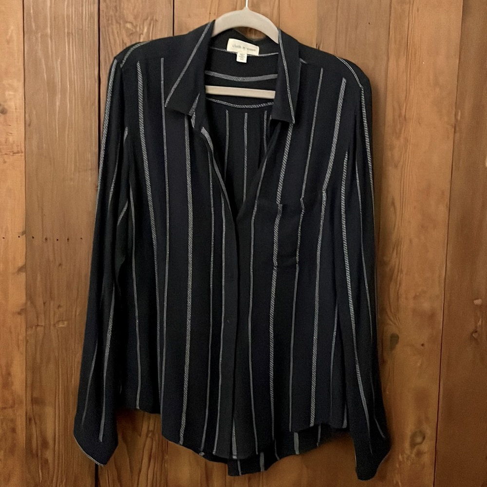 cloth & stone striped button up